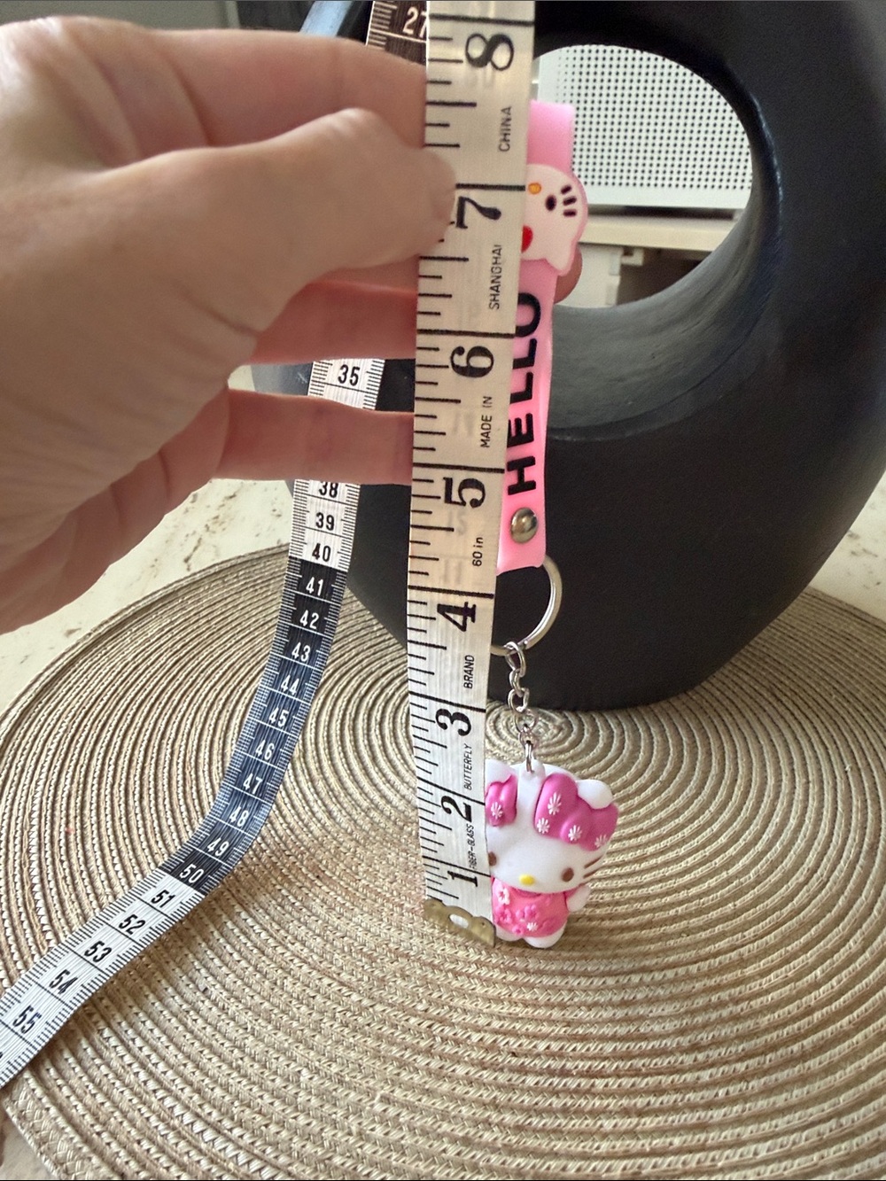 Hello Kitty Pink and White Keychain Charm Set NWOT - Picture 7 of 7